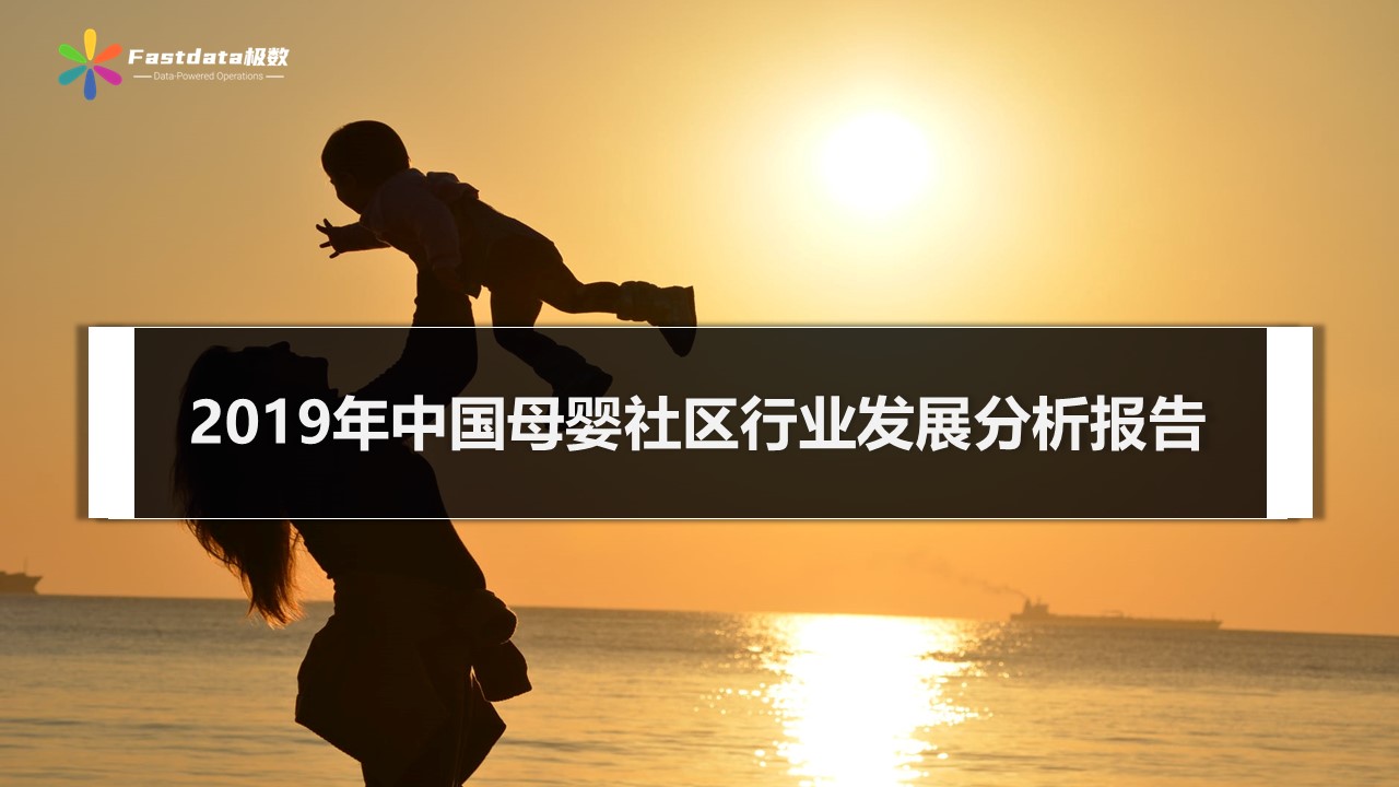 Fastdata极数：2019年中国母婴社区行业发展分析报告