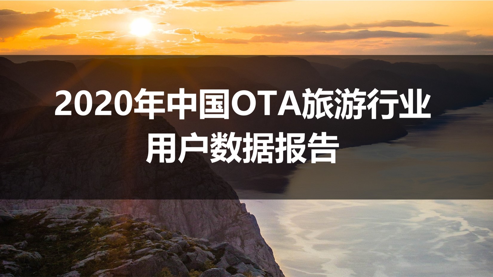 Fastdata极数：2020年中国OTA旅游行业用户数据报告